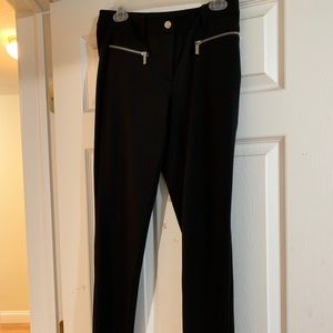 Michael Kors black dress pants zipper pocket sz 4
